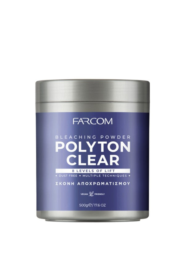 Farcom Polyton Clear Blue Decoloration Powder 500gr