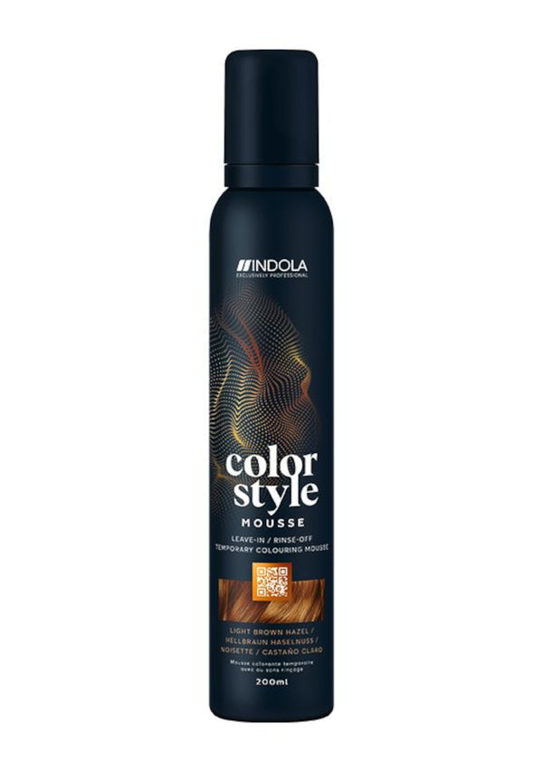 Indola Color Style Mousse Light Brown Hazel 200ml