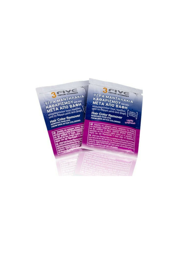 Farcom 3Five Hair Color Remover Wet Wipes Φακελάκια