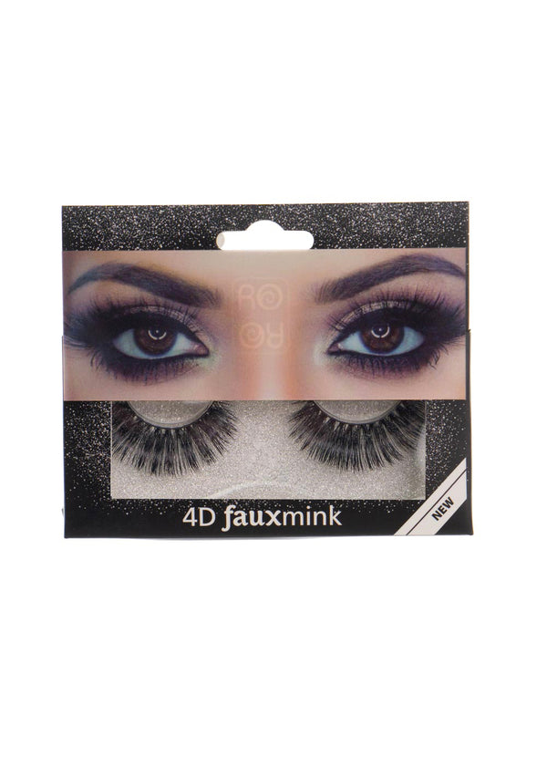 RO Accessories 4D Fauxmink Βλεφαρίδες με κόλλα EY201