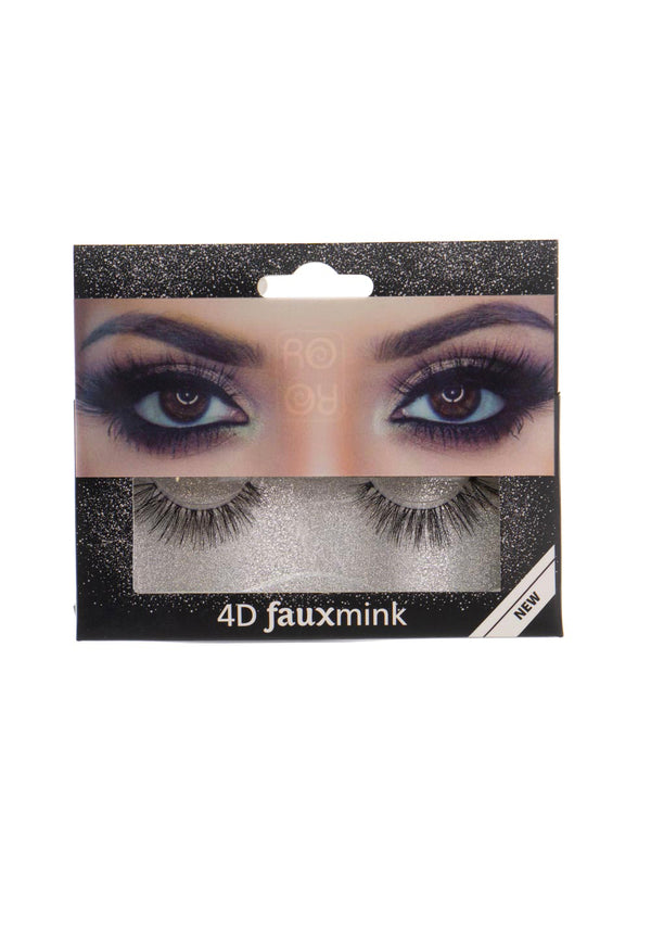 RO Accessories 4D Fauxmink Βλεφαρίδες με κόλλα EY211