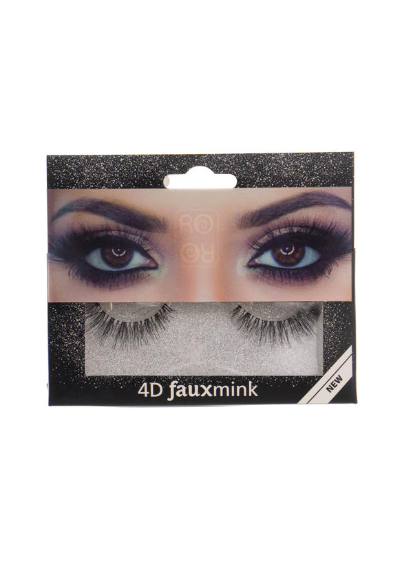 RO Accessories 4D Fauxmink Βλεφαρίδες με κόλλα EY213