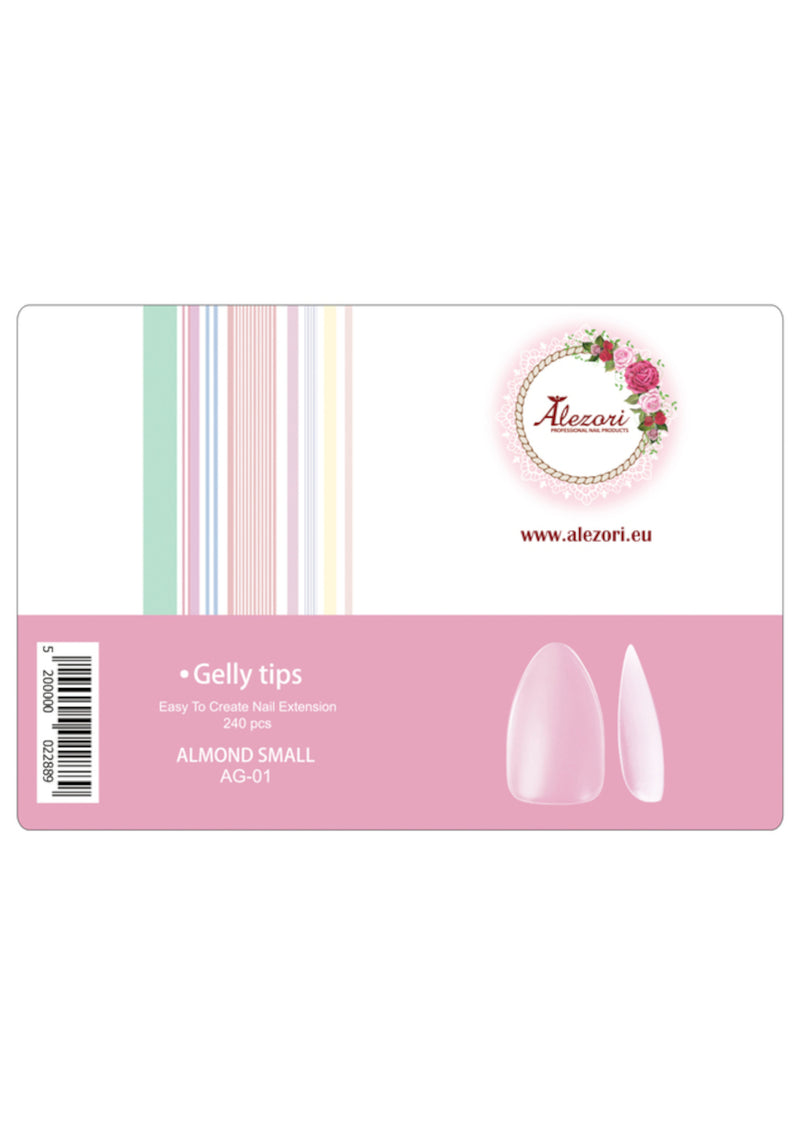 Alezori Gelly Tips AG-01 Almond Small 240pcs