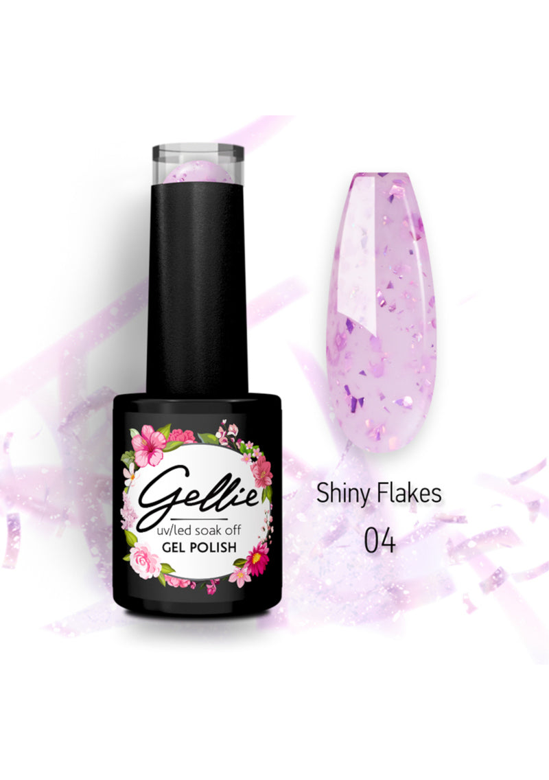 Gellie UV/LED Gel Polish Shiny Flakes 4