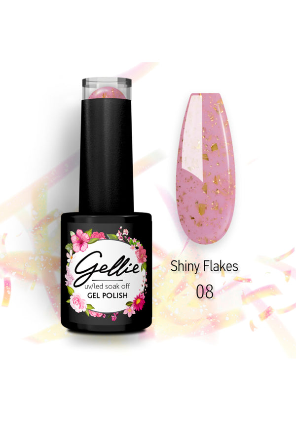 Gellie UV/LED Gel Polish Shiny Flakes 8