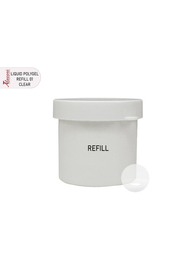 Alezori UV/LED Liquid Polygel 01 Clear 50ml - Refill