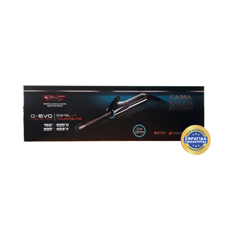 GA.MA Curling Iron F11.19GEVO Tourmaline 19mm