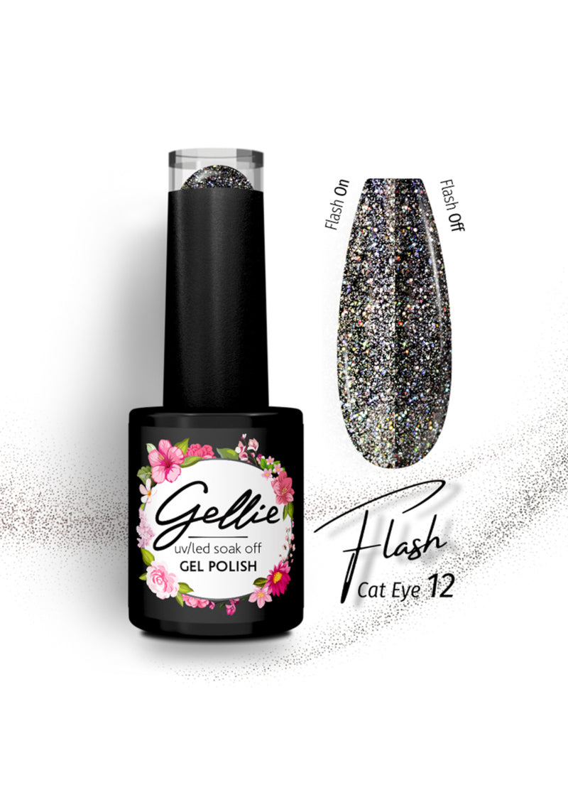 Gellie UV/LED Gel Polish Cat Eye Flash 12