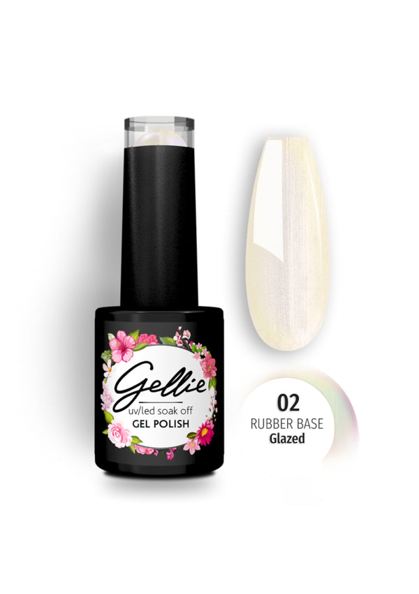 Gellie UV/LED Rubber Base Coat Glazed 02