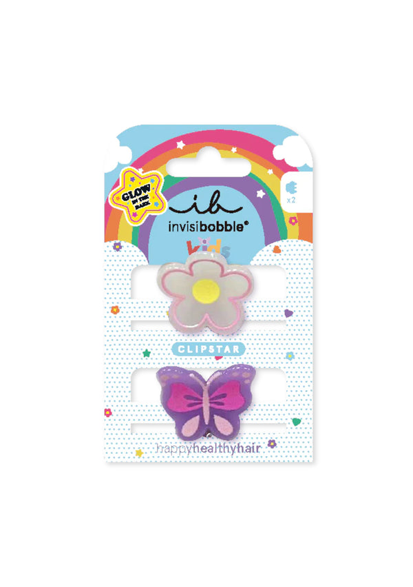 Invisibobble Clipstar - Glow Kids - Happy Flower