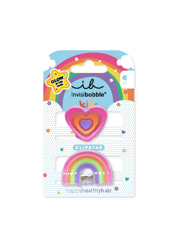 Invisibobble Clipstar - Glow Kids - Happy Heart