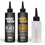Nishman Black Shampoo Set