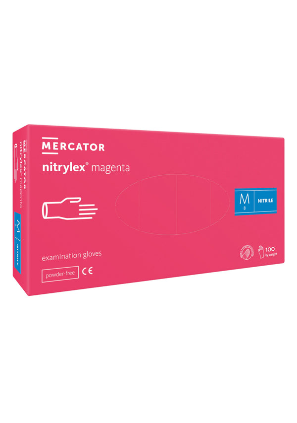 Nitrile Gloves Powder Free Magenta - Medium