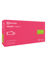 Nitrile Gloves Powder Free Magenta - Large