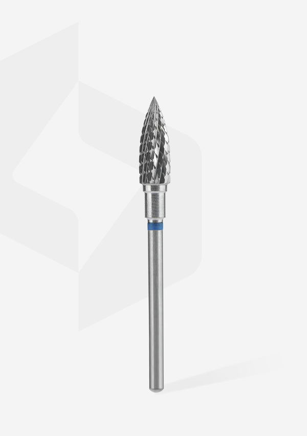 Staleks Pro Carbide Nail Drill Bit " Flame " Blue Ø 5mm / 13.5mm