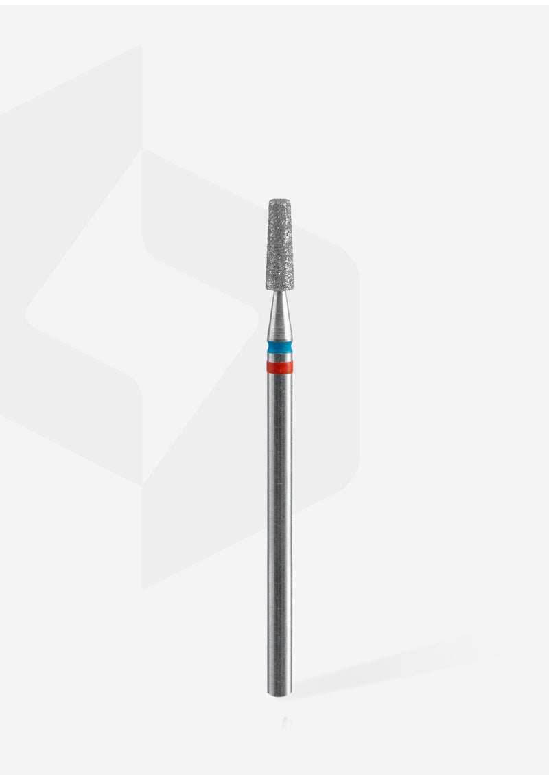 Staleks Pro Diamond Nail Drill Bit " Duo Cone " Red / Blue Ø 2.5mm / 8mm