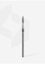 Staleks Pro Diamond Nail Drill Bit " Duo Flame " Red / Blue Ø 2.1mm / 8mm