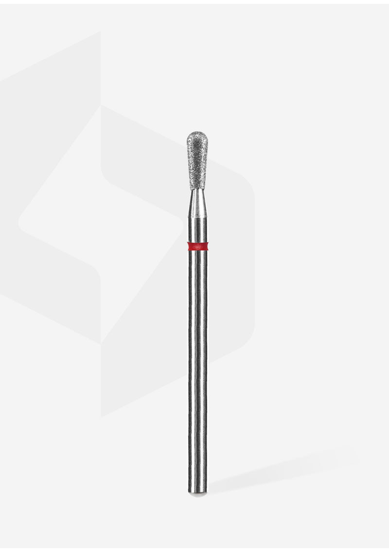 Staleks Pro Diamond Nail Drill Bit " Match " Red Ø 2.3mm / 5mm