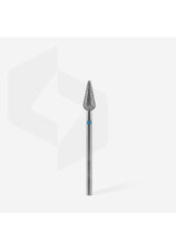 Staleks Pro Diamond Nail Drill Bit " Pointed Pear" Blue Ø 5mm / 12mm