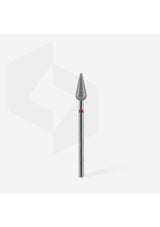 Staleks Pro Diamond Nail Drill Bit " Pointed Pear" Red Ø 5mm / 12mm