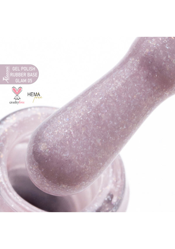 Alezori UV/LED Rubber Base Coat Glam 05