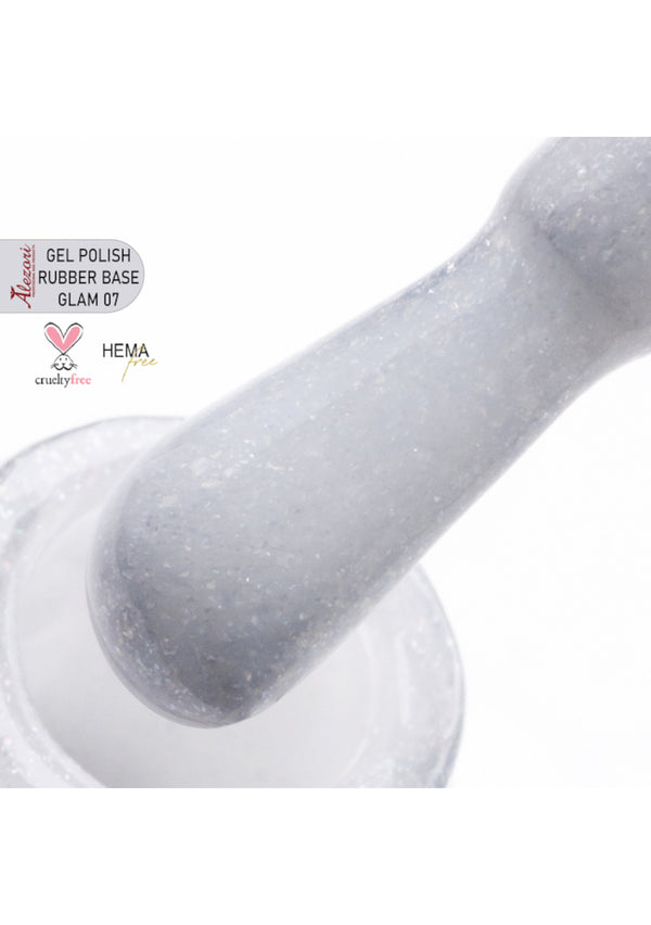 Alezori UV/LED Rubber Base Coat Glam 07