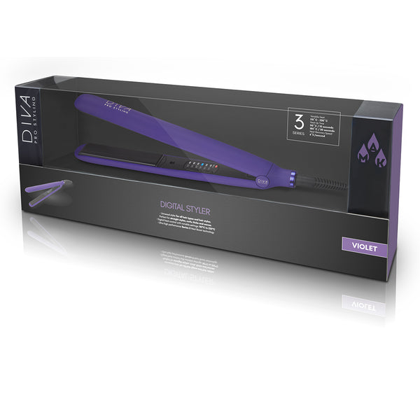 DivaPro Hair Straightener Digital Styler Violet PRO215