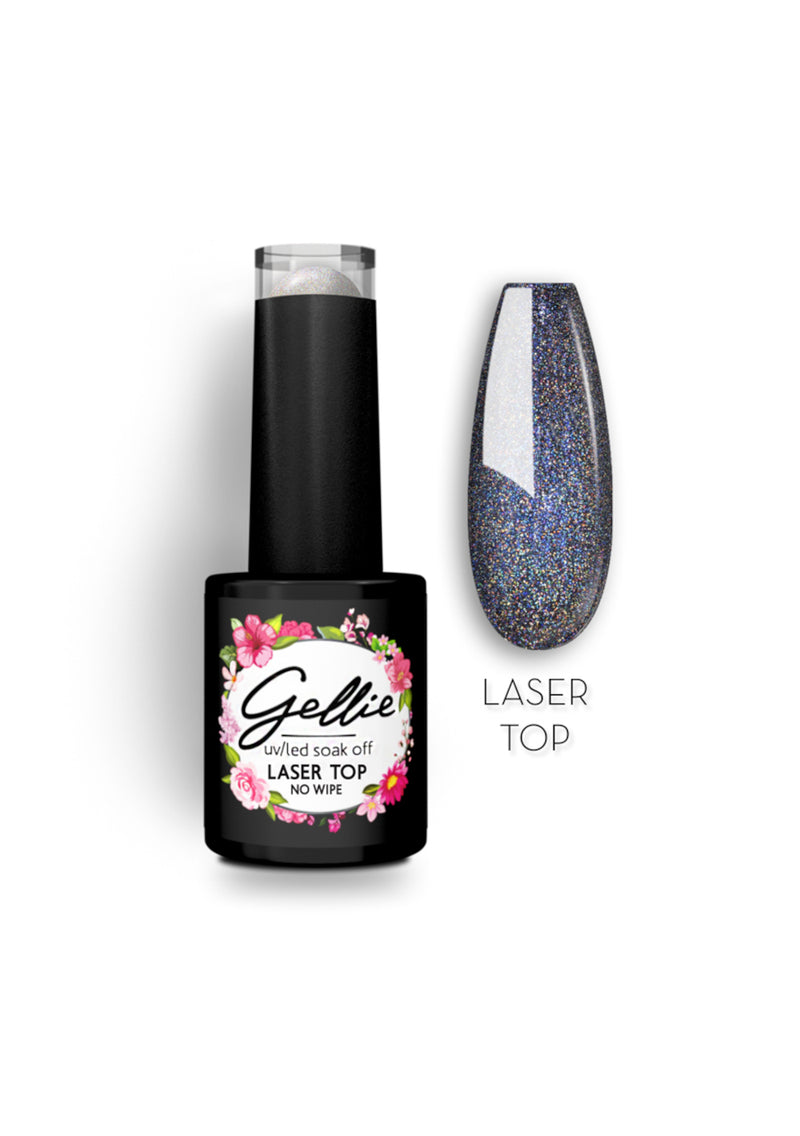 Gellie UV/LED Top Coat Laser No Wipe 10ml