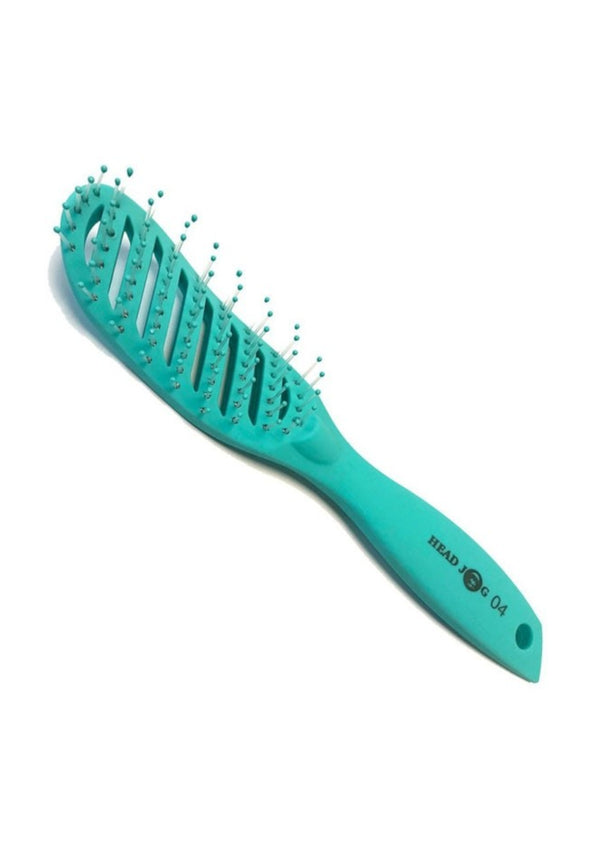 Head Jog Curved Vent Brush Turquoise