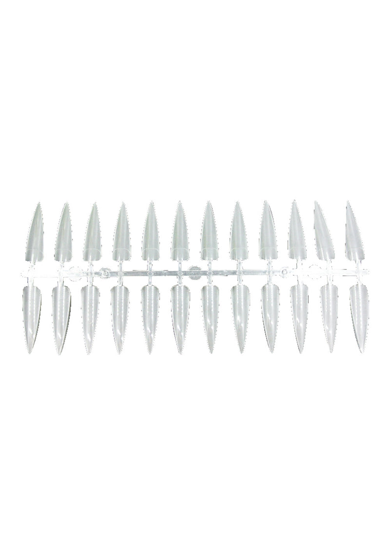 JK Nail Tips Stiletto Clear
