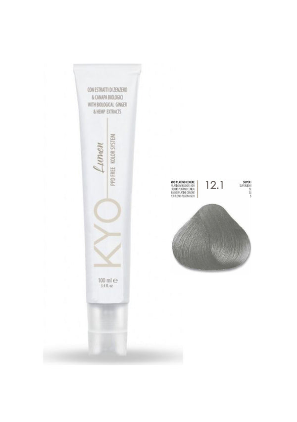 KYO Lumen Paraben Free & PPD Free 100ml - 12.1 Σούπερ Ξανθό Πλατινέ Σαντρέ