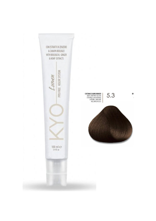 KYO Lumen Paraben Free & PPD Free 100ml - 5.3 Καστανό Ανοιχτό Χρυσό