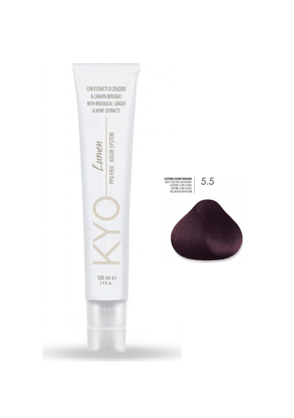 KYO Lumen Paraben Free & PPD Free 100ml - 5.5 Καστανό Ανοιχτό Μαόνι