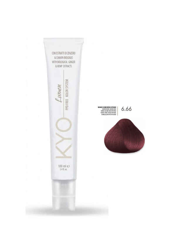 KYO Lumen Paraben Free & PPD Free 100ml - 6.66 Ξανθό Σκούρο Κόκκινο Έντονο