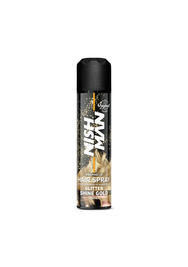 Nishman Glitter Hairspray Gold 150ml