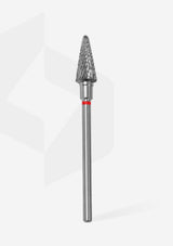 Staleks Pro Carbide Nail Drill Bit " Cone " Red Ø 6mm / 14mm