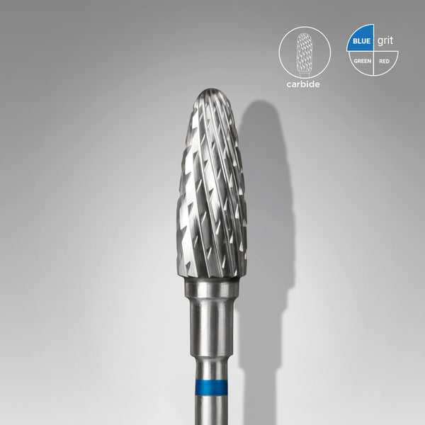 Staleks Pro Carbide Nail Drill Bit " Corn " Blue Ø 5mm / 13mm