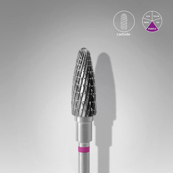 Staleks Pro Carbide Nail Drill Bit " Corn " Purple Ø 5mm / 13mm