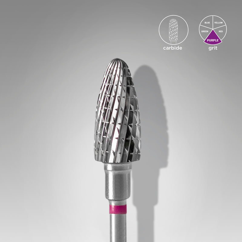 Staleks Pro Carbide Nail Drill Bit " Corn " Purple Ø 6mm / 14mm