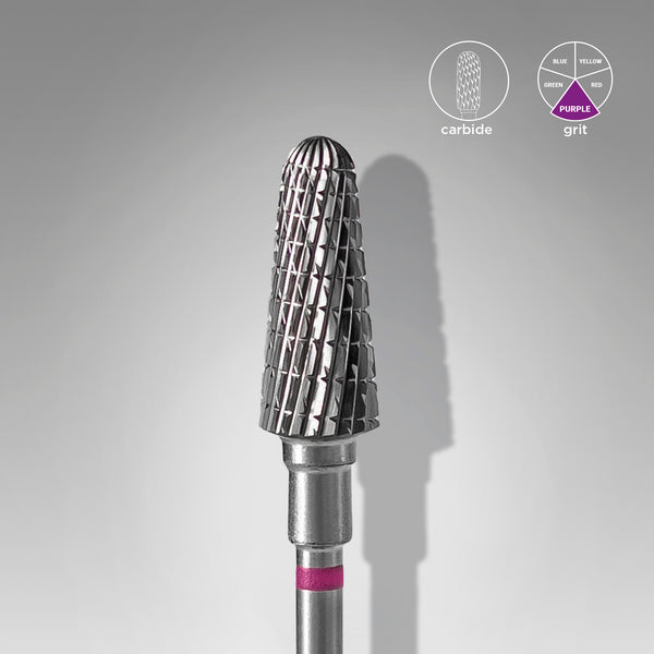 Staleks Pro Carbide Nail Drill Bit " Frustum " Purple Ø 6mm / 14mm