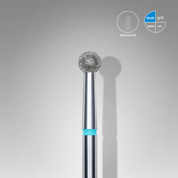 Staleks Pro Diamond Nail Drill Bit " Ball " Blue 3.5mm