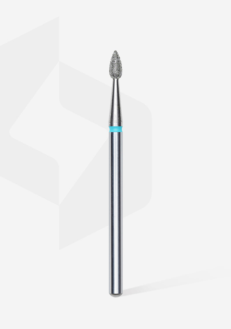 Staleks Pro Diamond Nail Drill Bit " Drop " Blue Ø 2.3mm / 5mm