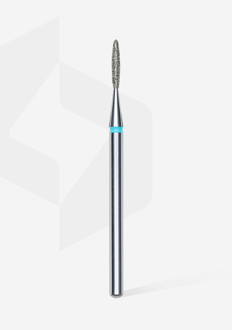 Staleks Pro Diamond Nail Drill Bit " Flame " Blue Ø 1.4mm / 8mm