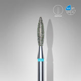 Staleks Pro Diamond Nail Drill Bit " Flame " Blue Ø 2.3mm / 10mm