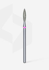 Staleks Pro Diamond Nail Drill Bit " Flame " Red Ø 2.3mm / 10mm