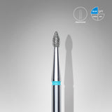 Staleks Pro Diamond Nail Drill Bit " Pointed Bud " Blue Ø 1.8mm / 4mm