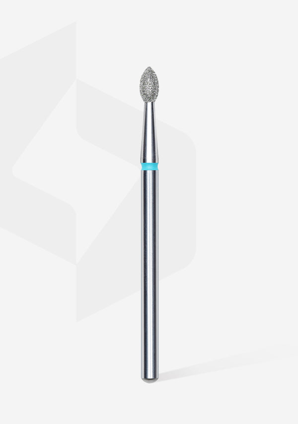 Staleks Pro Diamond Nail Drill Bit " Pointed Bud " Blue Ø 2.5mm / 4.5mm