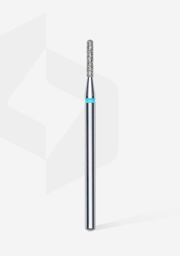 Staleks Pro Diamond Nail Drill Bit " Rounded Cylinder " Blue Ø 1.4mm / 8mm