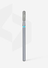 Staleks Pro Diamond Nail Drill Bit " Rounded Cylinder " Blue Ø 2.3mm / 8mm