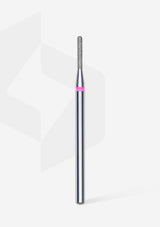 Staleks Pro Diamond Nail Drill Bit " Rounded Cylinder " Red Ø 1.4mm / 8mm